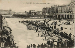 Biarritz Les Enfants a la Grande Plage France à Biarritz