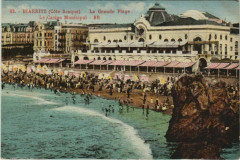 Biarritz Grande Plage et le Casino France à Biarritz