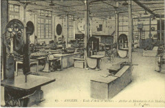 Angers Ecole d'Arts et Metiers,Atelier de Menuiserie France à Angers