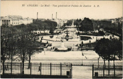 Angers vue generale et Palais de Justice France à Angers