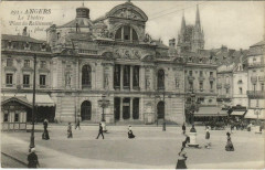 Angers Place du Ralliement ,Le Theatre France à Angers
