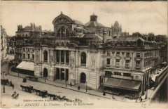 Angers Place du Ralliement ,Le Theatre France à Angers