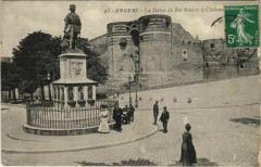 Angers Statue du Roi Rene France à Angers