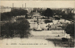 Angers vue generale du Jardin du Mail France à Angers