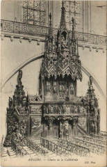 Angers Chaire de la Cathedrale France à Angers