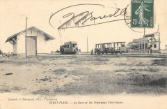 Canet Plage La Gare Et Les Tramways Electriques -
													66 Pyrénées Orientales
												