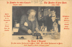 Carte postale ancienne Paris Ve Restaurant De La Cour D'Argent 15 Quai De La Tournelle
                                                                     à Paris 5e
                                