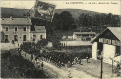 La Courtine La Gare - Arrivee des Troupes - Reprint ! à La Courtine