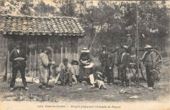 Landes Dans Les Landes Bergers Landais Preparant L'Omelette De Paques