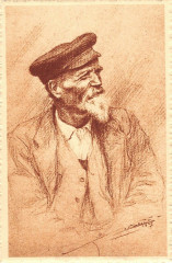Cpa Illustrateur Tetes D'Alsace Homme Casquette