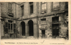 Carte postale ancienne Hôtel Le Charron, 15, Quai Bourbon
                                                                     à Paris 4e
                                