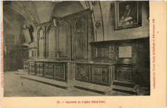 Vieux Paris 4e Sacriste de l'Eglise St. Paul -
																					75004 Paris 4e
																			