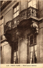 Vieux Paris 4e Hotel Lauzun. Balcon -
																					75004 Paris 4e
																			