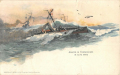 Marine Paquebot Gruppo Di Torpediniere In Alto Mare