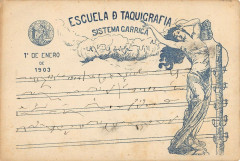 Theme Metier Ecole De Tachygraphie Systeme Garrigue 1 Janvier 1903
