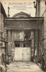 Carte postale ancienne Entrée de l'ancien Carmel
                                                                     à Paris 5e
                                