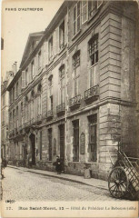 Paris 4e 12, Rue Saint-Merri Hotel du Président Le Rebours à Paris 4e