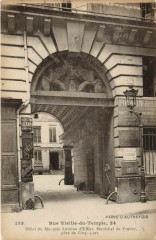 Carte postale ancienne Paris d'autrefois 4e Hote ldu Marquis Antoine d'Effiat
                                                                     à Paris 4e
                                