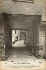 Carte postale ancienne Rue Quincampoix, 44
                                                                     à Paris 4e
                                