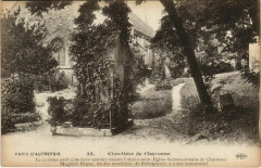 Carte postale ancienne Cimetière de Charonne
                                                                     à Paris 20e
                                
