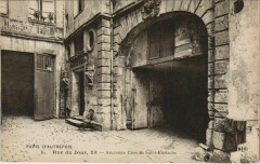 Carte postale ancienne Paris 1e 25, Rue du Jour Cure de Saint-Eustache
																	 à Paris 1er
								