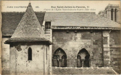 Paris 5e 11, Rue Saint-Julien-le-Pauvre Chevet de l'Eglise à Paris 5e