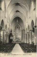 Saint-Macaire Intérieur de l'Eglise -
													49 Maine et Loire
												