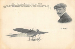 Aviation Monoplan Hanriot Pilote Par Frey