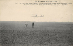 Aviation Les Maitres De L'Aviation Le 7 Aout 1909 Roger Sommer Sur Son Bipla