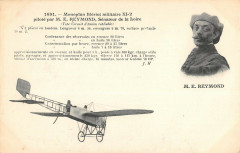 Aviation Monoplan Bleriot Militaire Xi-2 Pilote Par M.e.reymond Senateur De