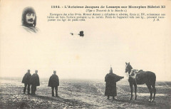 Aviation L'Aviateur Jacques De Lesseps Sur Monoplan Bleriot Xi