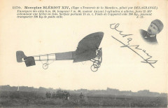 Aviation Monoplan Bleriot Xiv Type Traversee De La Manche Pilote Par Delagra