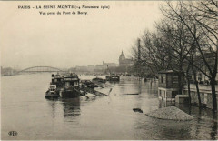 Paris Inondation, Flood Pont de bercy -
													77 Seine et Marne
												