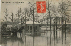 Paris Inondation, Flood Passerelle du Métro Austerlitz