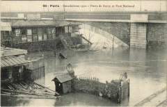 Paris Inondation, Flood Porte de Bercy et Pont national