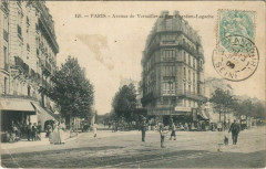 Carte postale ancienne Avenue de Versailles et Rue Chardon-Lagache
                                                                     à Paris 16e
                                