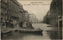 Paris Inondation, Flood Rue de Lyon