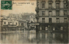 Paris Inondation, Flood Rue de Lyon