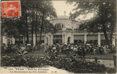 Carte postale ancienne Bois de Boulogne - Le Restaurant Paillard au Pré Catelan
                                                                     à Paris
                                