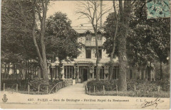 Carte postale ancienne Bois de Boulogne - Restaurant du Pavillon Royal
                                                                     à Paris 16e
                                