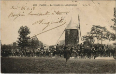 Carte postale ancienne Le Moulin de Longchamps
                                                                     à Paris 16e
                                