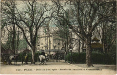 Carte postale ancienne Bois de Boulogne - Entrée du Pavillon d'Armenonville
                                                                     à Paris 16e
                                