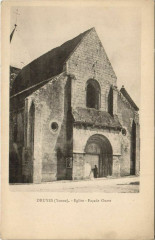 Druyes Eglise - Facade Ouest