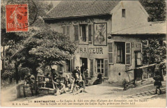 Carte postale ancienne Montmartre - Le Lapin A. Gill. Vers 1872 (Cabaret des assassins)
                                                                     à Paris 18e
                                