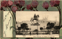 Lyon Place Bellecour La Statue de Louis Xiv -
																					69000 Lyon
																			
