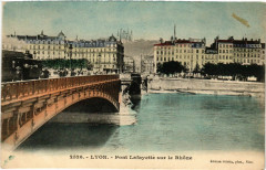 Lyon Pont Lafayette sur le Rhone à Lyon