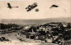 Lyon-Grande Semaine d'Aviation-Vue sur la Saone à Lyon