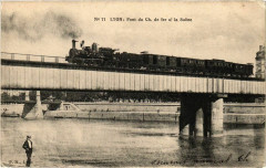 Lyon-Pont du Ch. de fer sur la Saone à Lyon