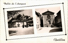 Chatillon d'Azergues-La Place et l'Eglise -
													69 Rhône
												