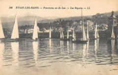 Evian Les Bains Panorama Vu Du Lac Les Regates